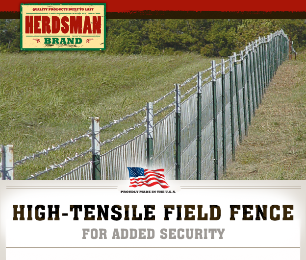 High-Tensile Field Fence // For Added Security