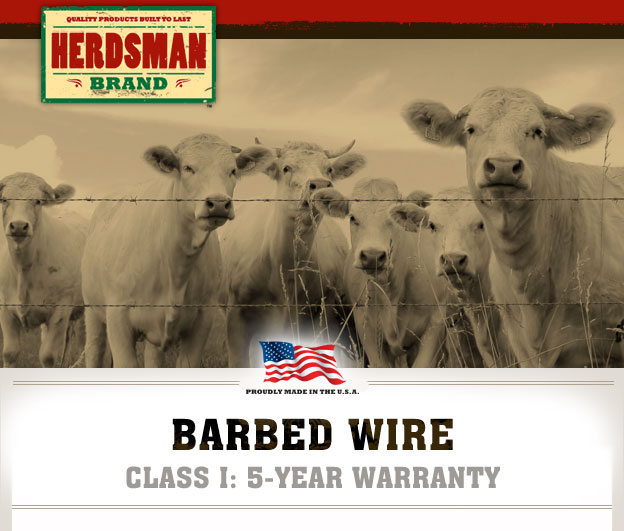 Barbed Wire // Class I: 5-Year Warranty